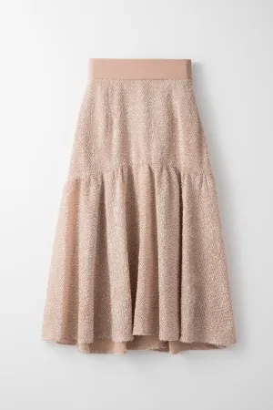 Airy jacquard skirt (Pink)