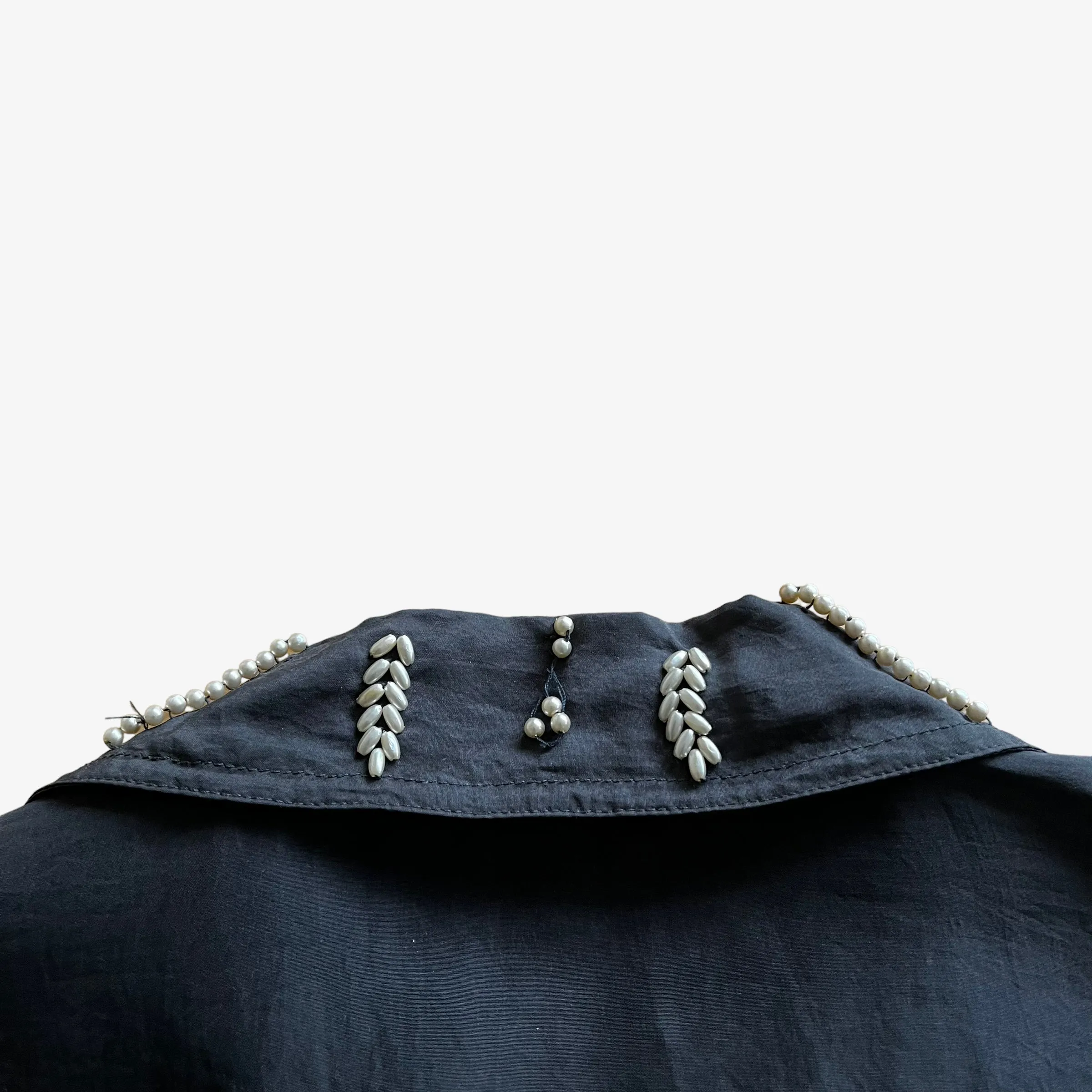 Alberto Fabiani Silk Shirt With Faux Pearl Detailing (Womenswear)
