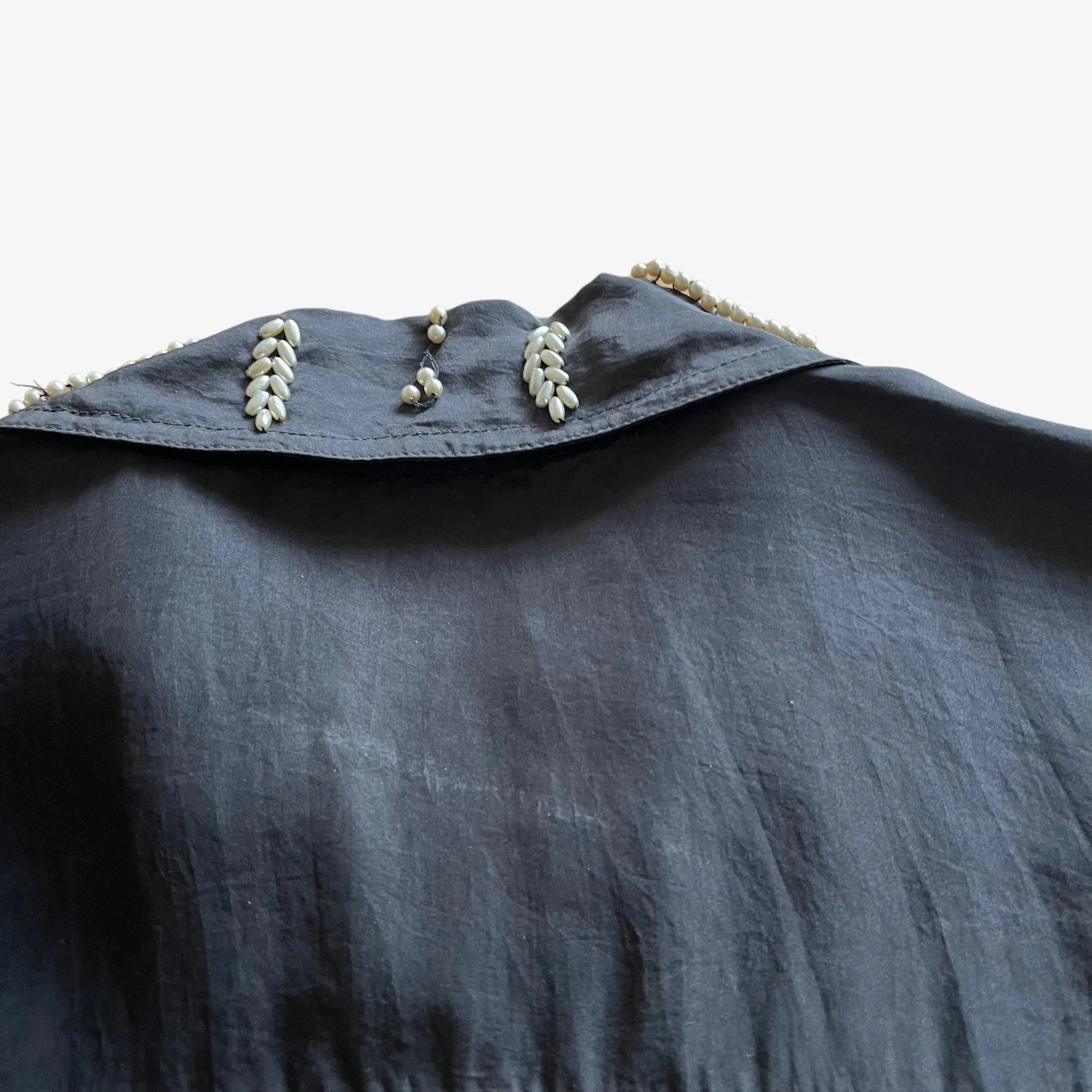 Alberto Fabiani Silk Shirt With Faux Pearl Detailing (Womenswear)