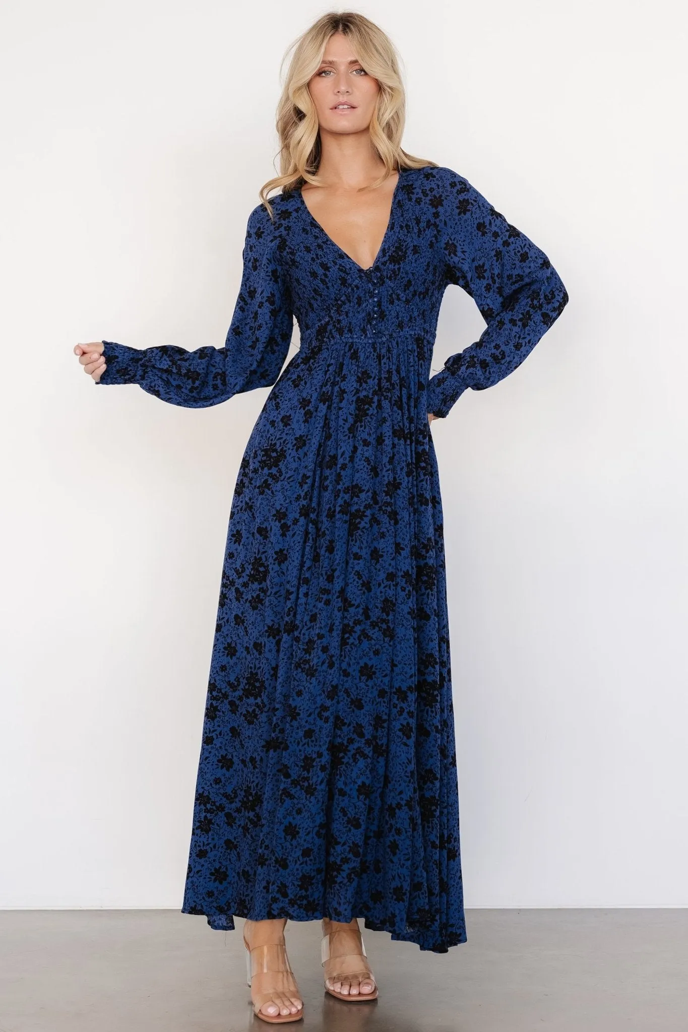 Anya Maxi Dress | Vintage Navy Floral