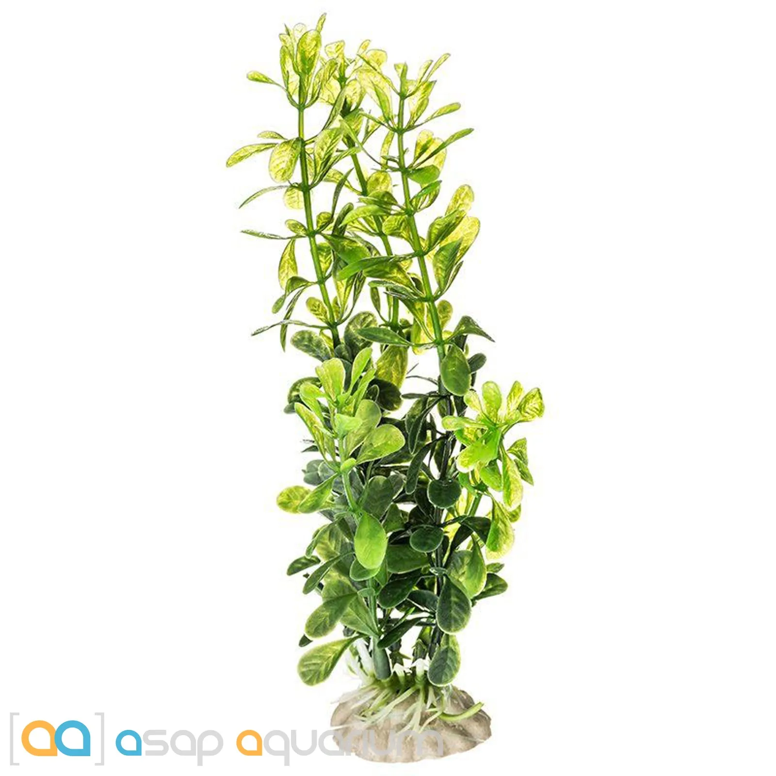 Aquatop 12 Pack of Aquarium Plants Green 6" High with Weighted Bases