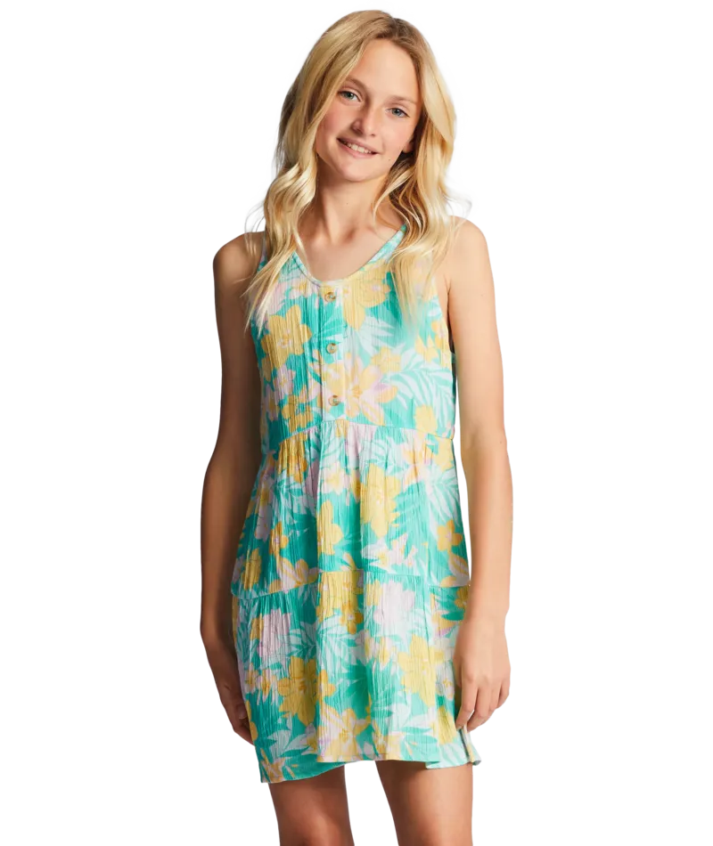 Billabong Super Cute Dress-Light Lagoon
