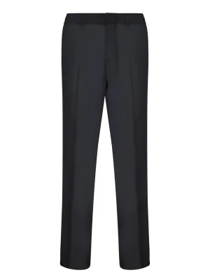 Black Elastic Waist Pants