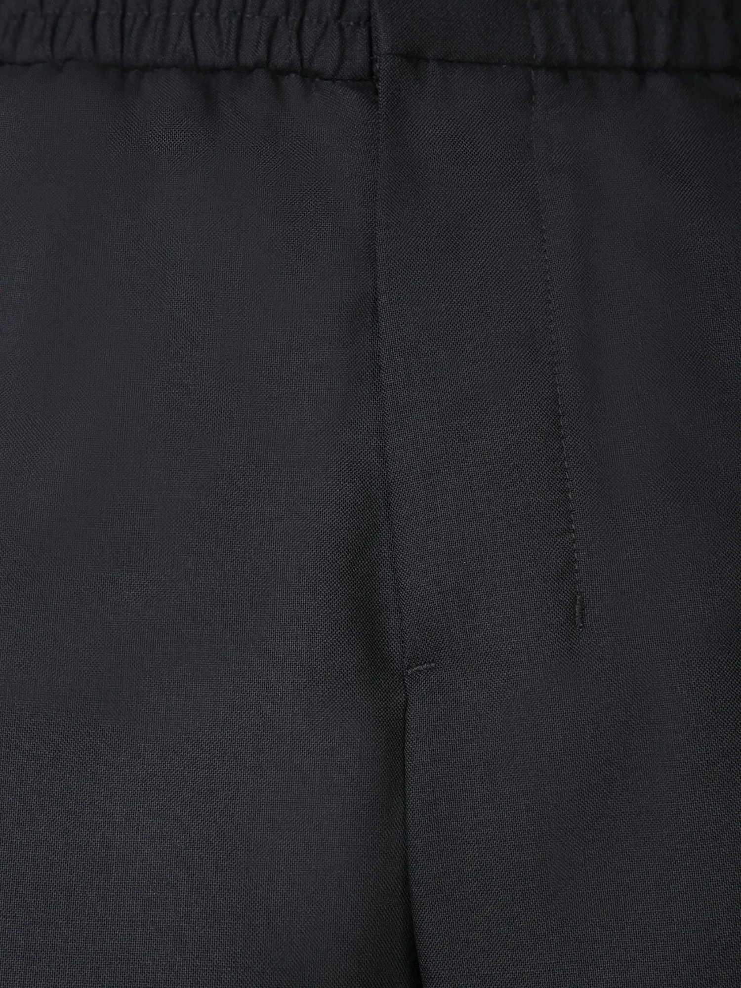 Black Elastic Waist Pants