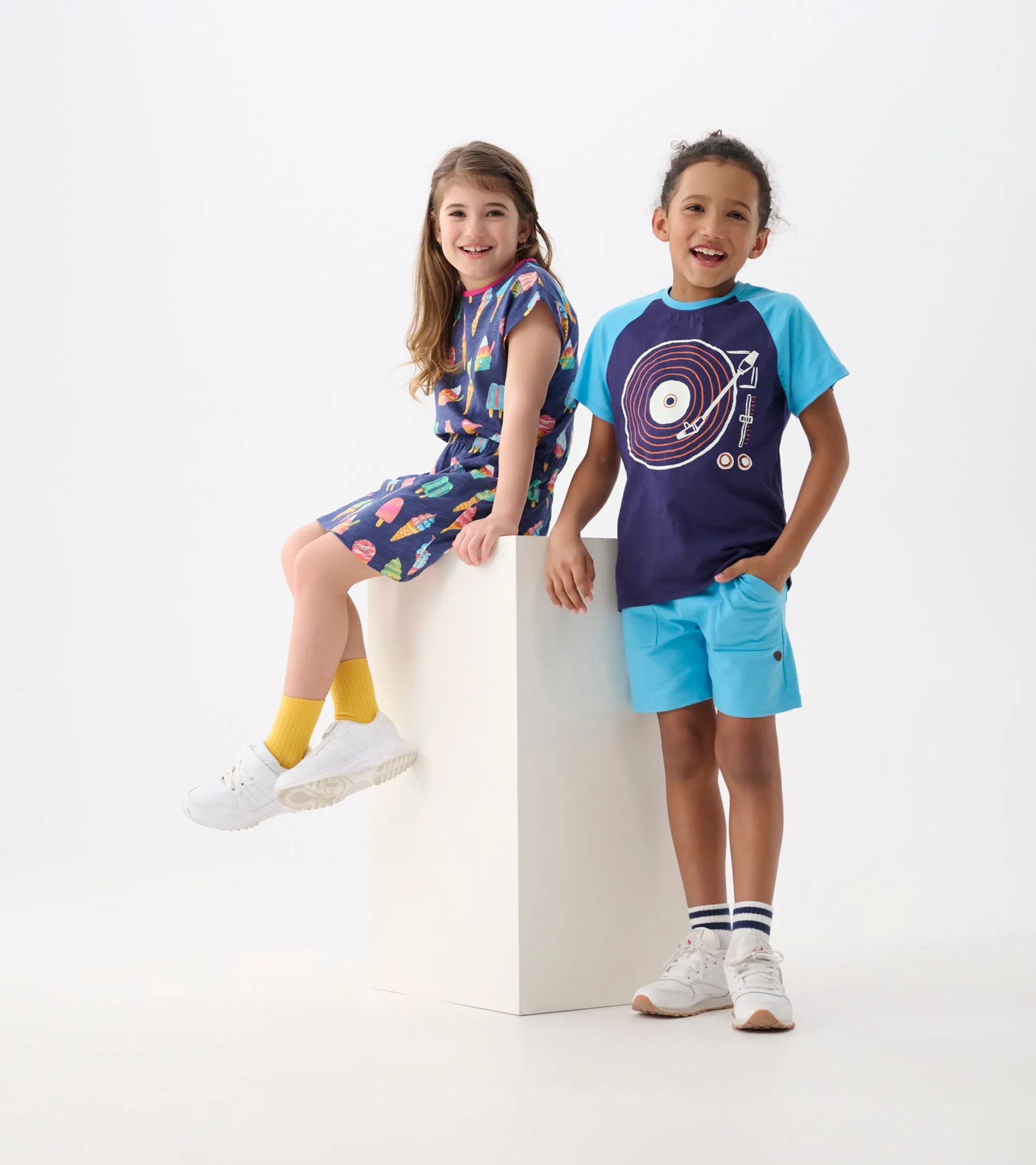 Boys Aqua Blue Relaxed Shorts