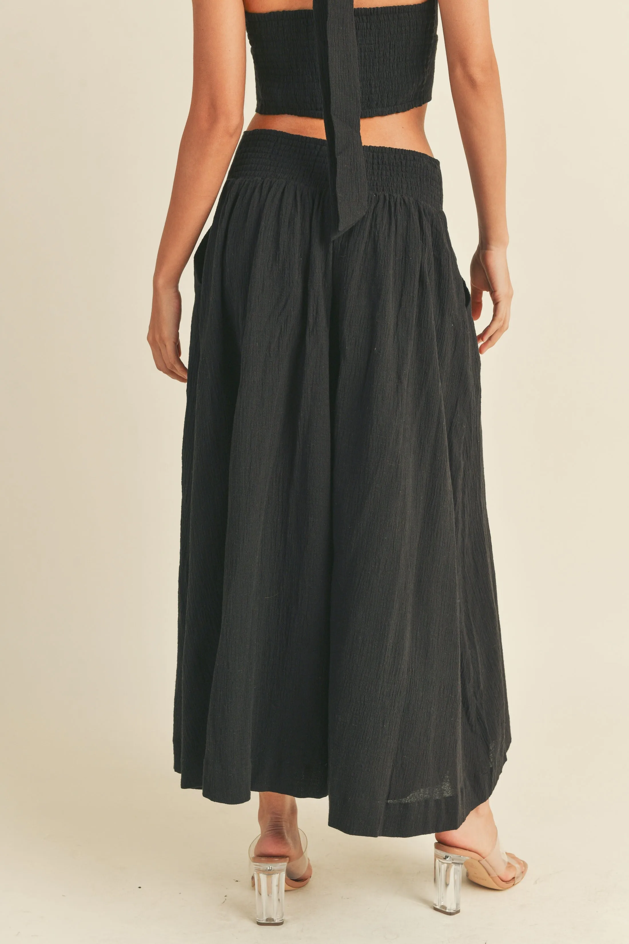 Button-down Maxi Skirt