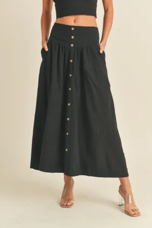 Button-down Maxi Skirt