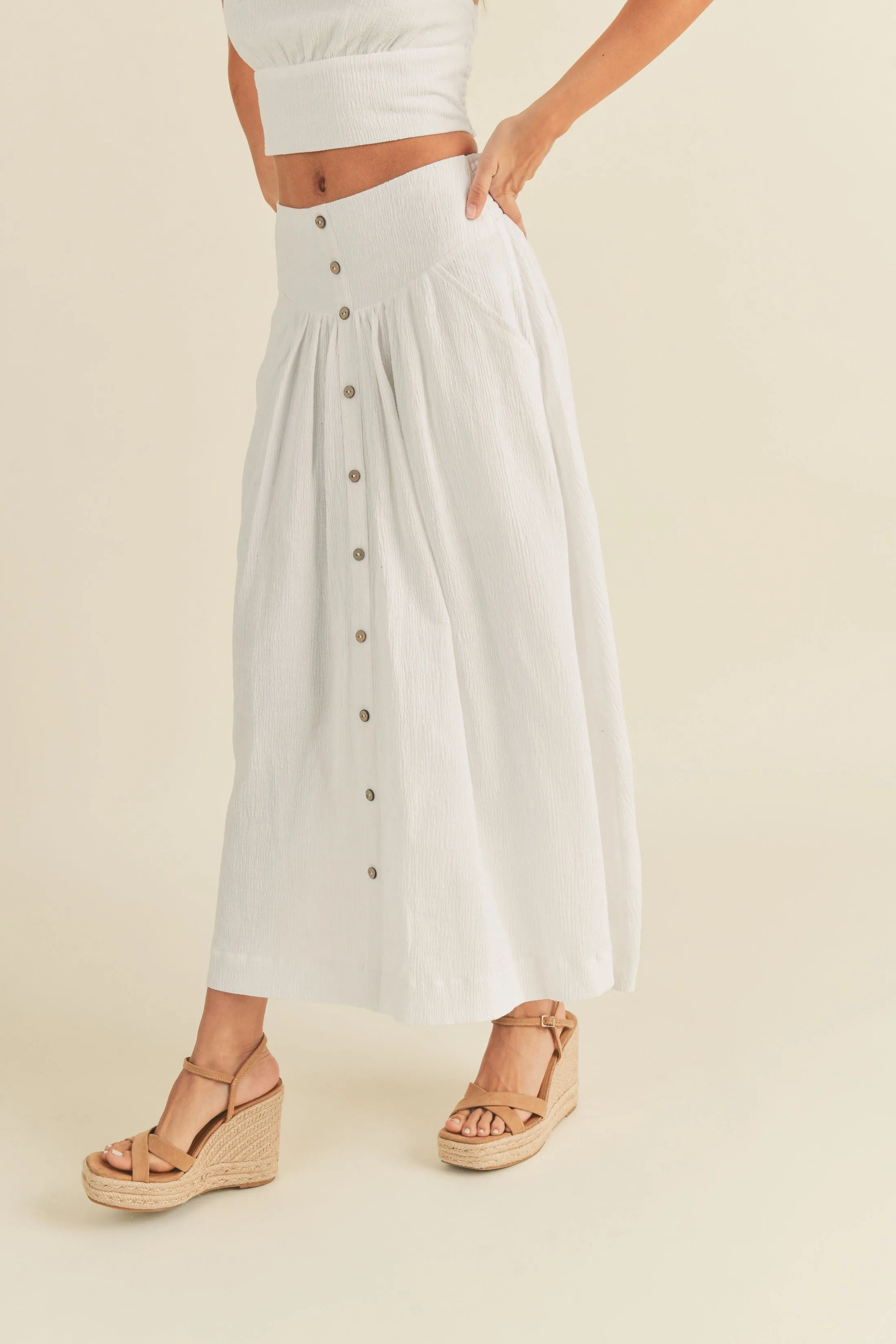 Button-down Maxi Skirt