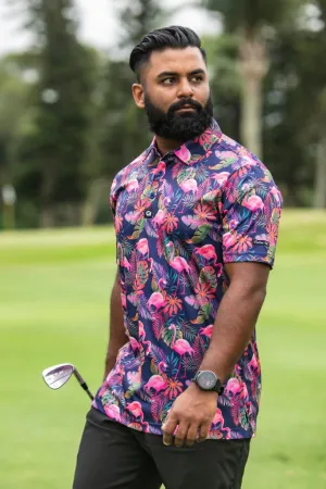 CA Funky Golf Shirt | Vibrant Mingos