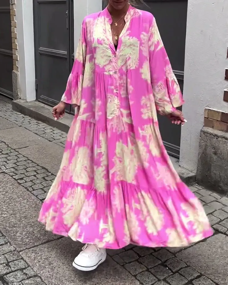 Claudine Long Elegant Flow Summer Dress