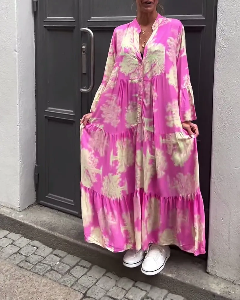 Claudine Long Elegant Flow Summer Dress