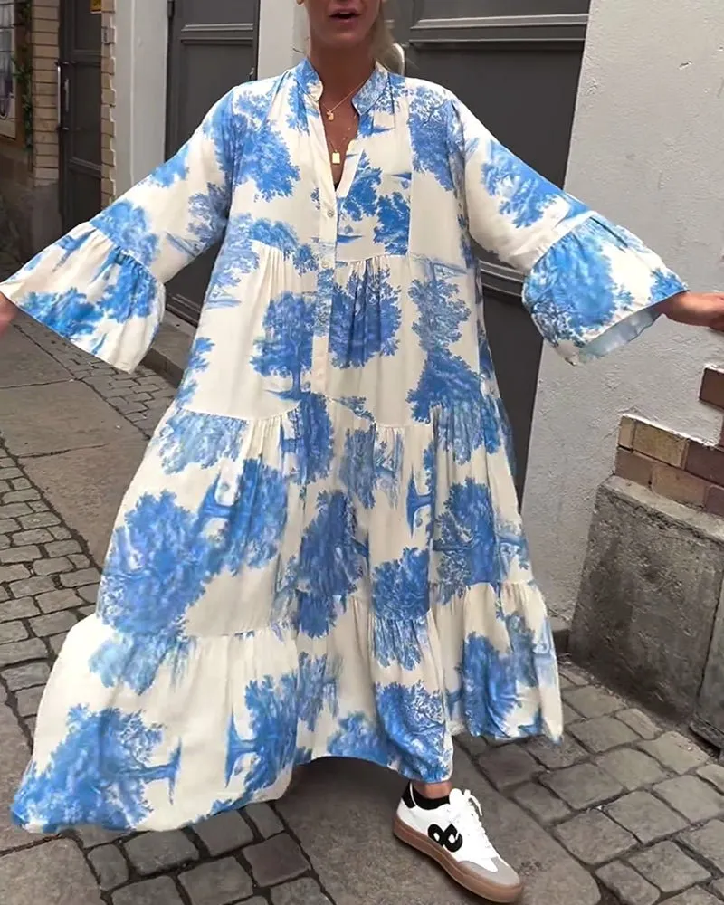 Claudine Long Elegant Flow Summer Dress