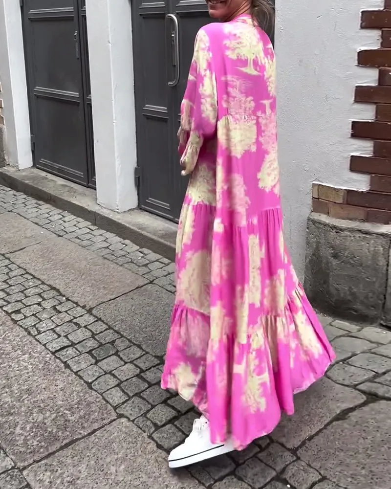 Claudine Long Elegant Flow Summer Dress