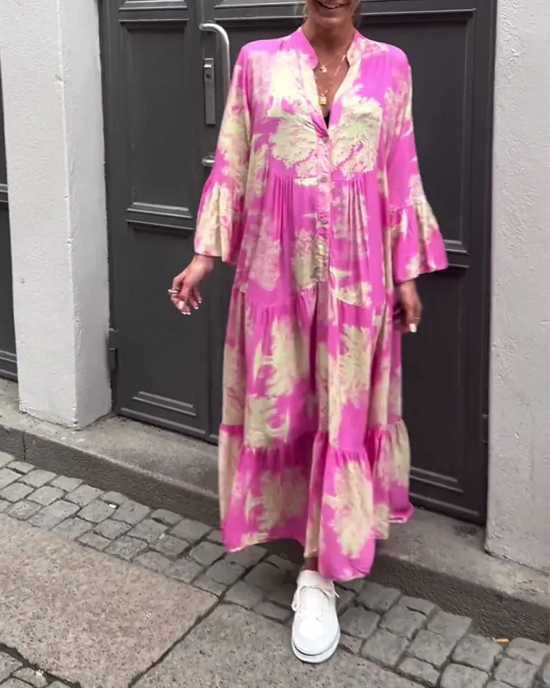 Claudine Long Elegant Flow Summer Dress