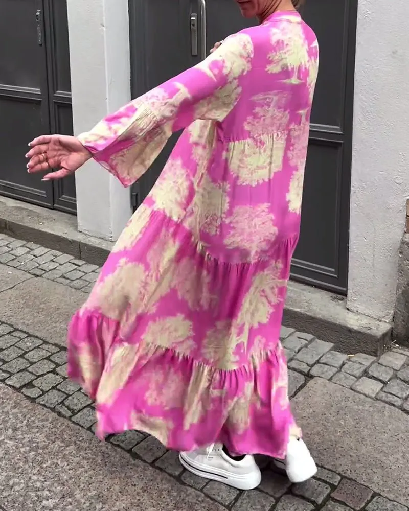 Claudine Long Elegant Flow Summer Dress