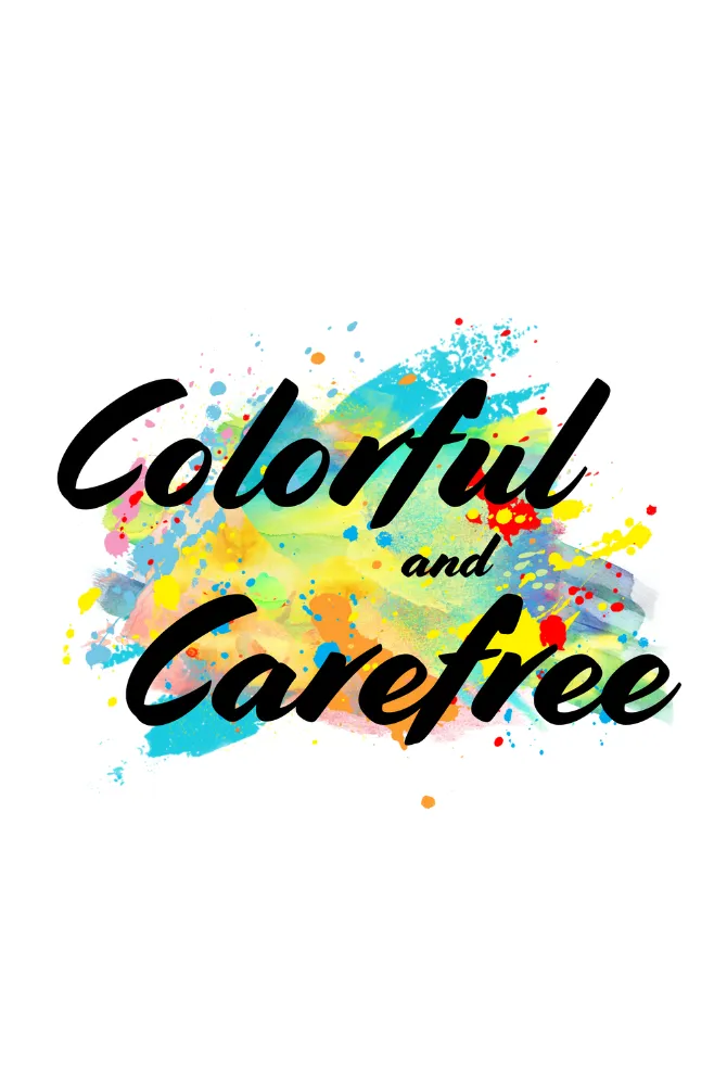 Colorful & Carefree Holi T-shirt for men