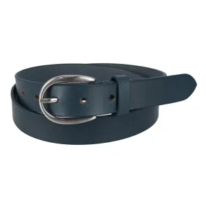 CTM® Women's Adjustable Smooth Leather Dress Belt