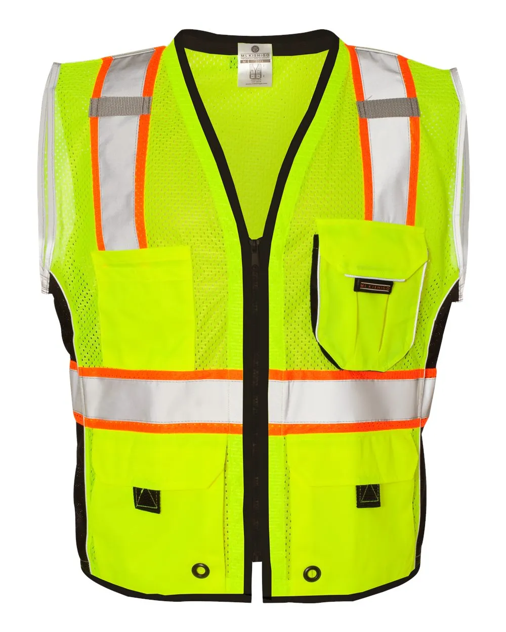 Custom Embroidery - Kishigo - Premium Black Series® Heavy-Duty Vest - 1513-1514