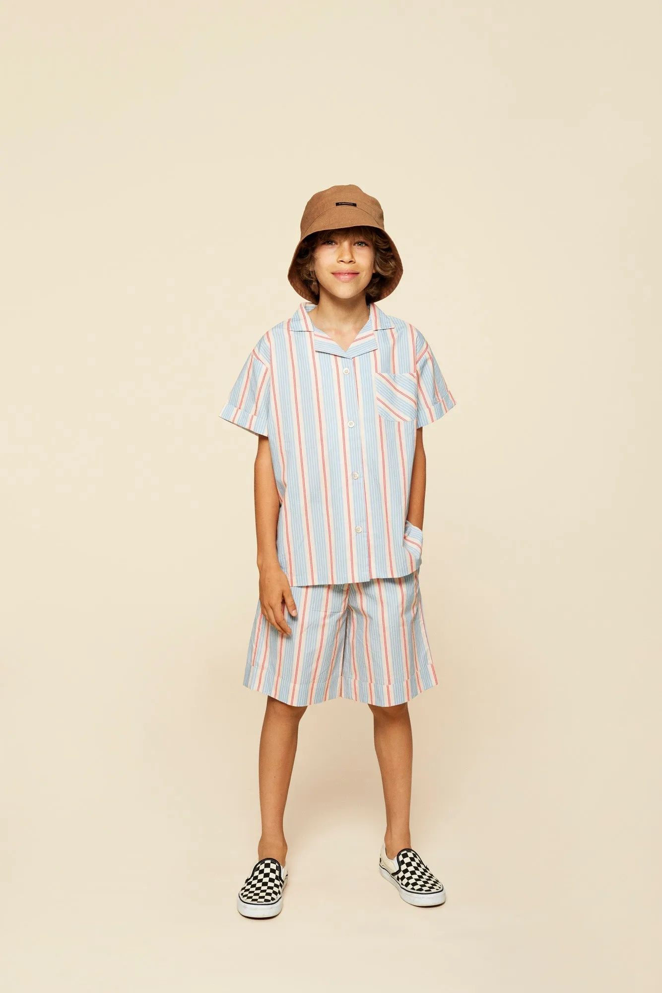 David Shorts in Cashmere Stripe by A Monday in Copenhagen