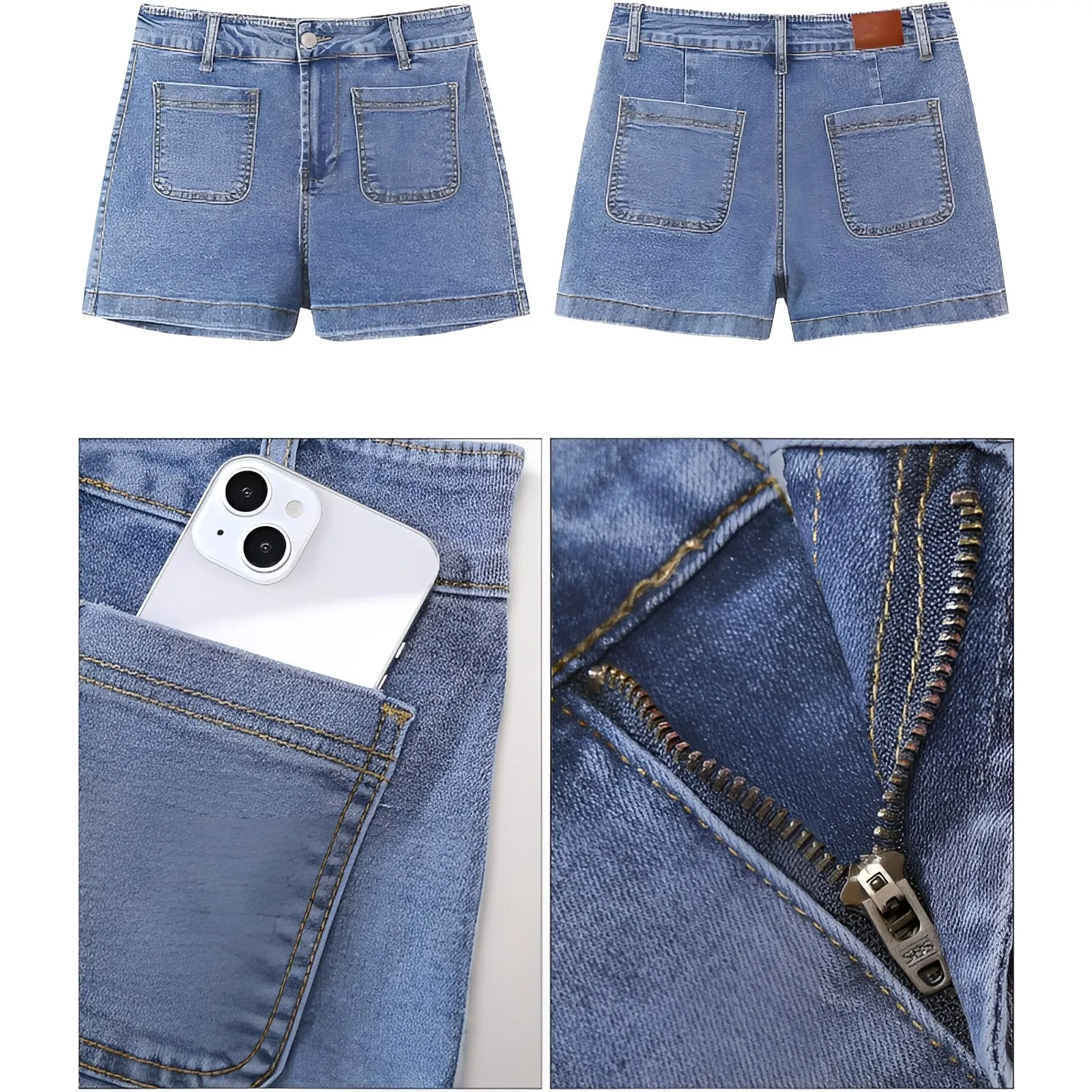 Denim Shorts Rolled Hem – Versatile and Comfortable for Casual Outings