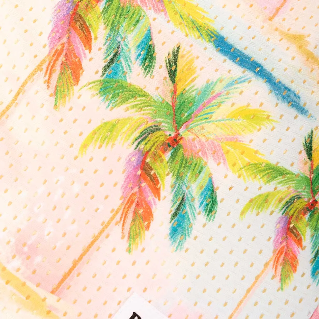 Duvin - "Pastel Palm" Mesh Lounge Shorts
