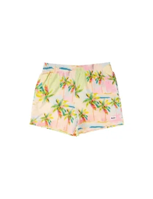 Duvin - "Pastel Palm" Mesh Lounge Shorts