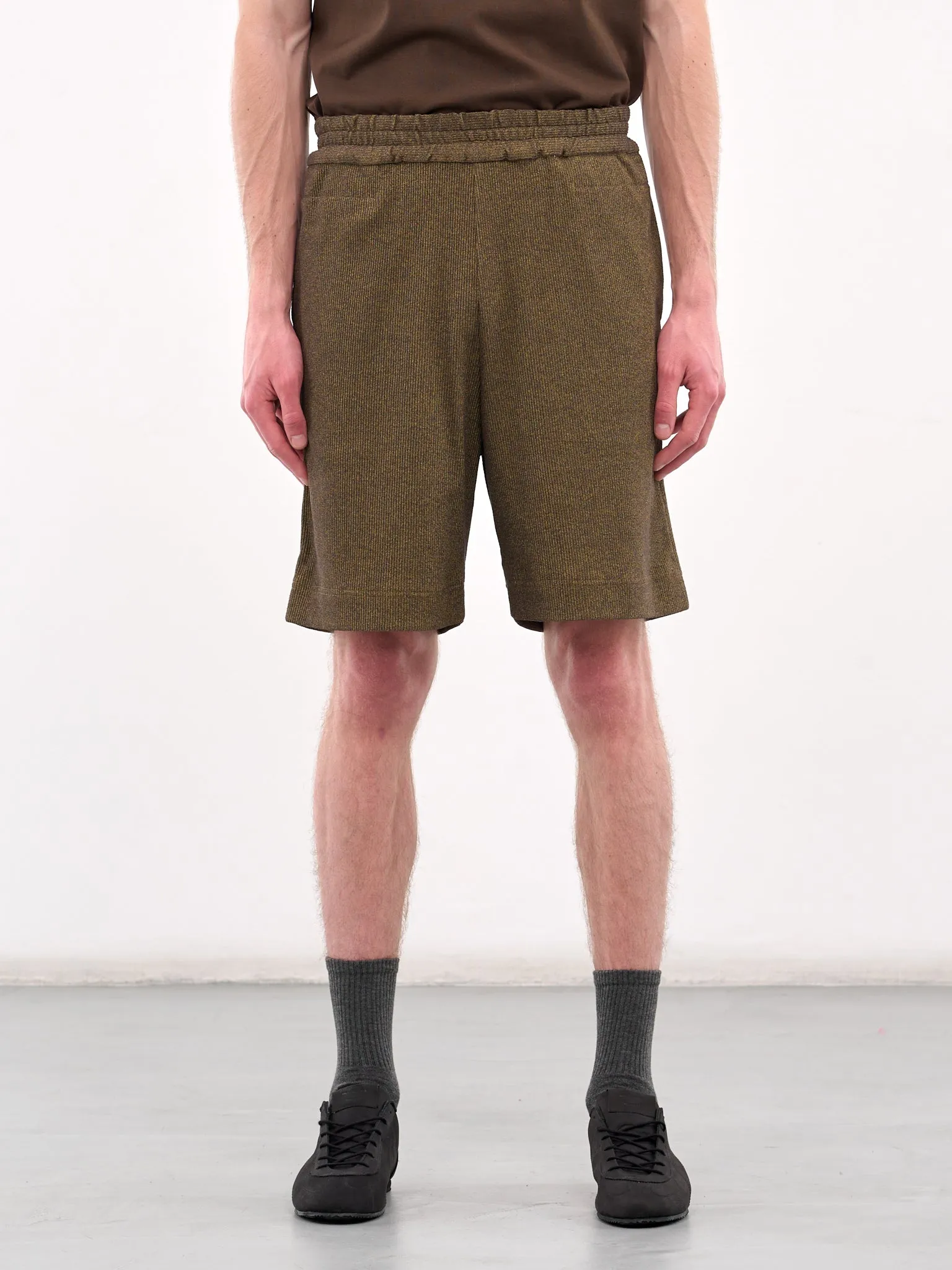 Elasticated Shorts (JER-110-03-DIRTY-YELLOW)