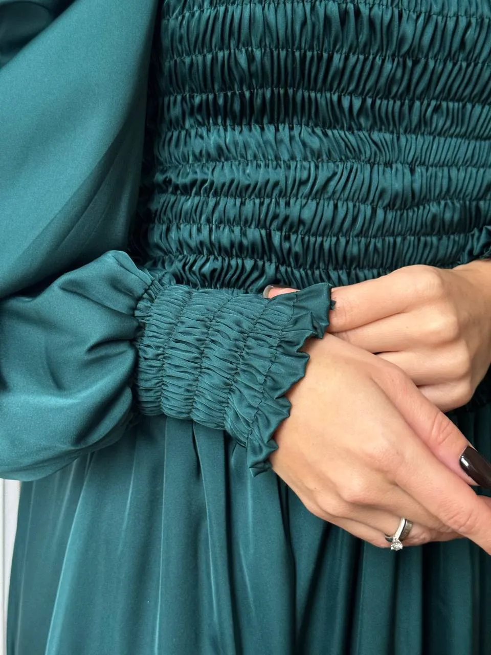 Emerald maxi dress “Celeste”