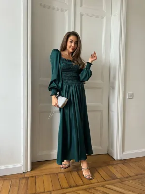 Emerald maxi dress “Celeste”