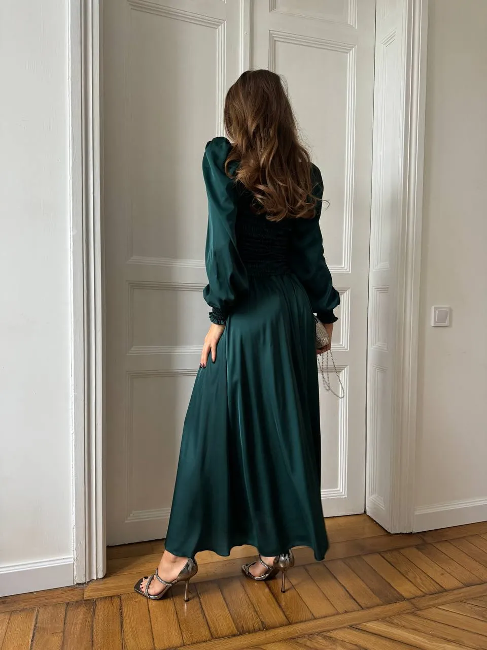 Emerald maxi dress “Celeste”