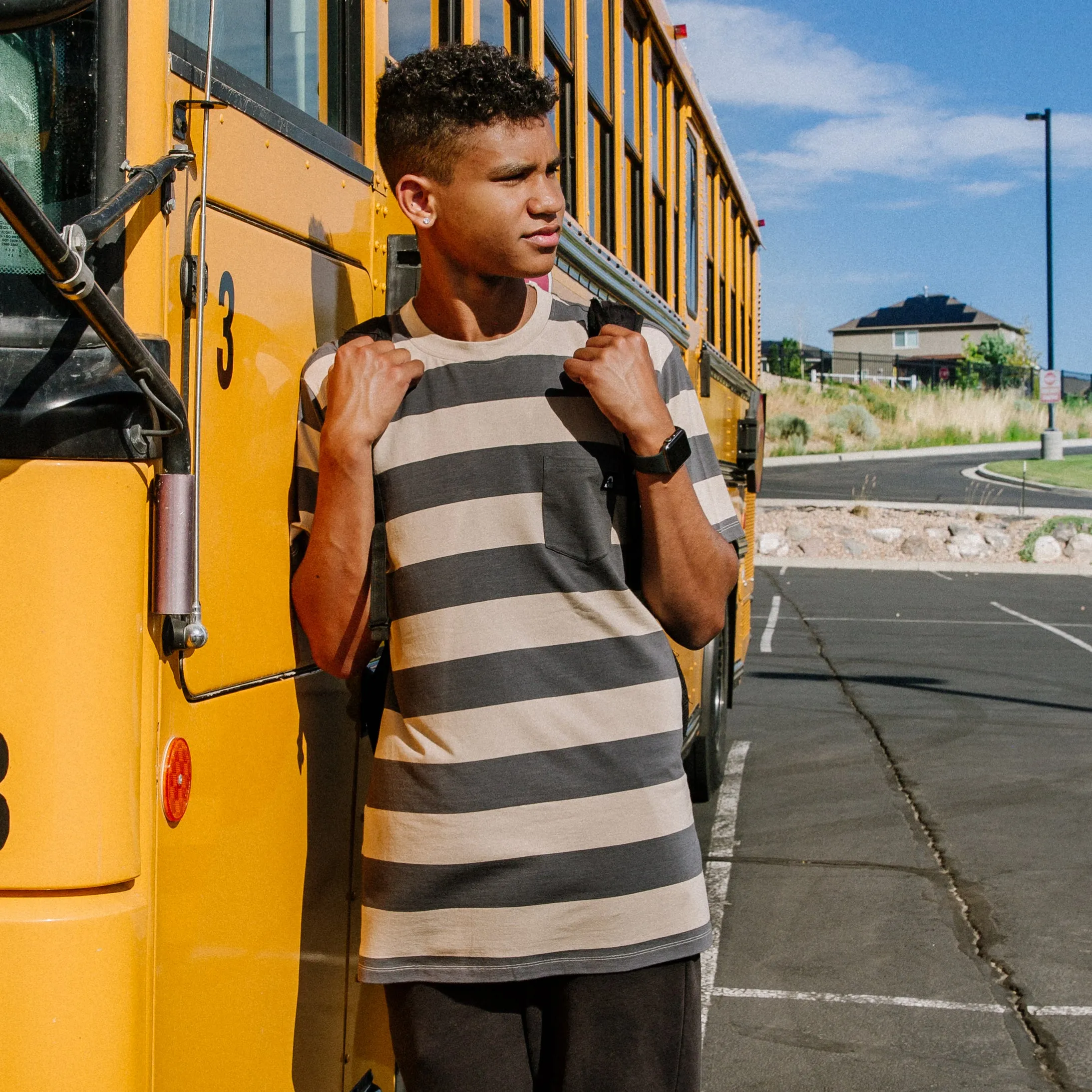 Essentials Men's Tee - 'Urban Chic Stripe'