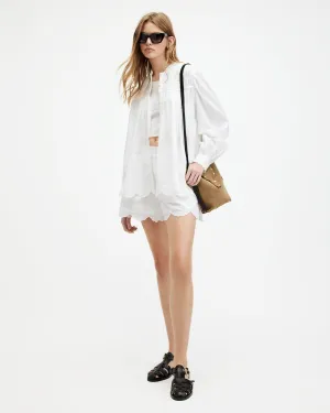 Etti Relaxed Fit Scallop Edge Shorts