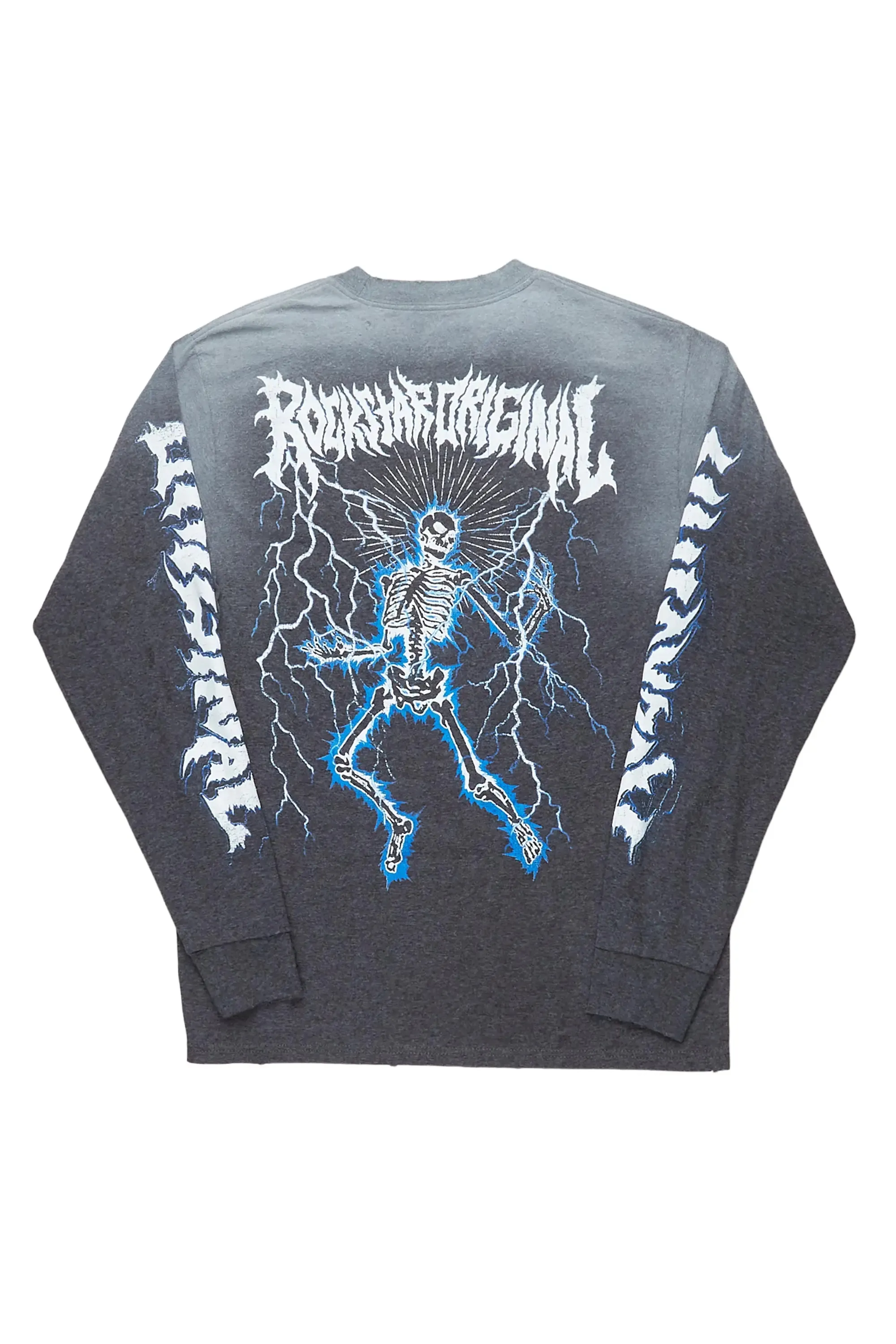 Exodus Charcoal Long Sleeve Graphic T-Shirt
