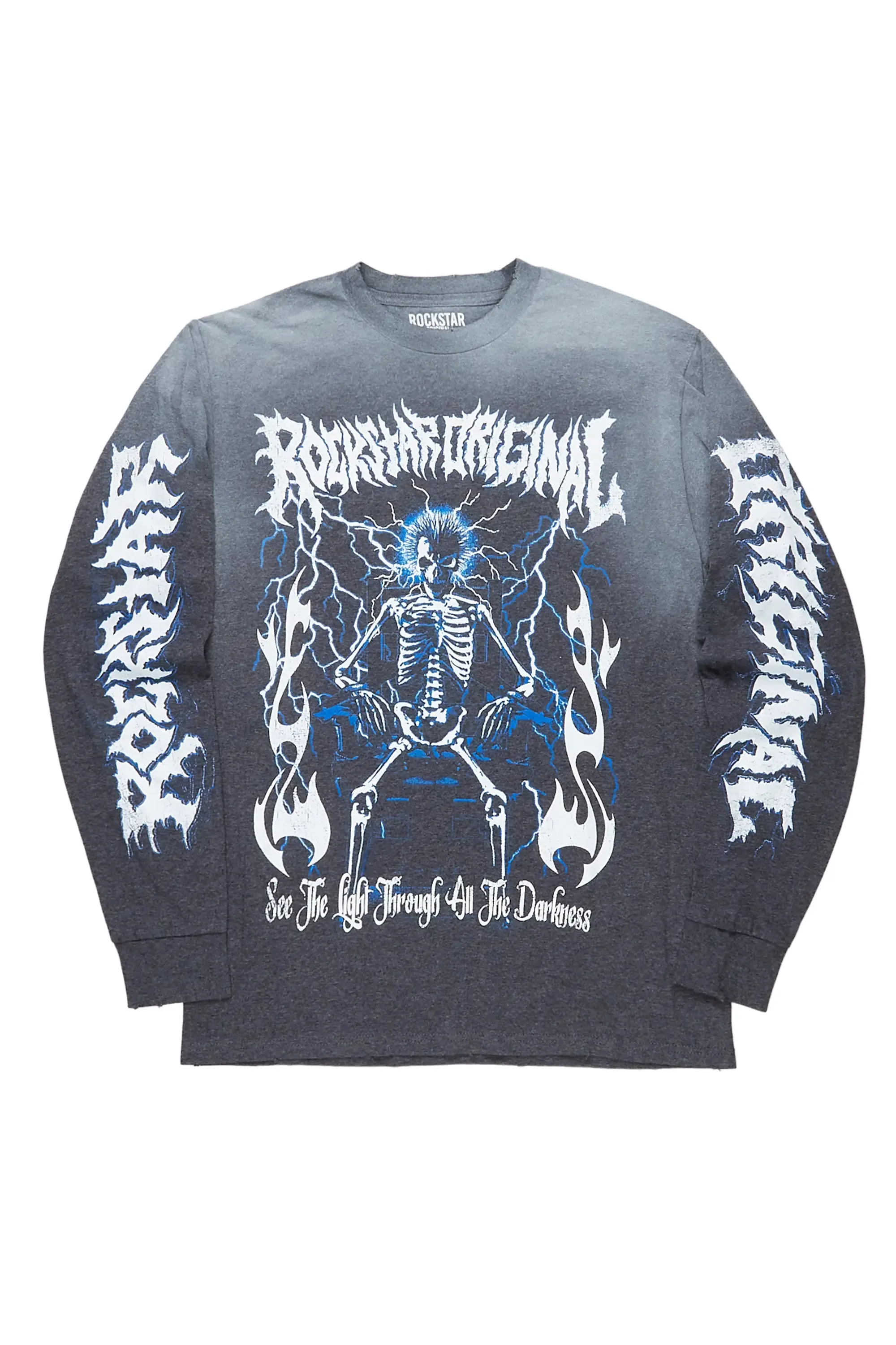 Exodus Charcoal Long Sleeve Graphic T-Shirt