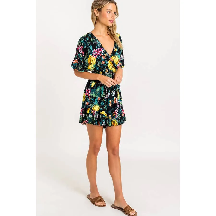 Floral Print Romper