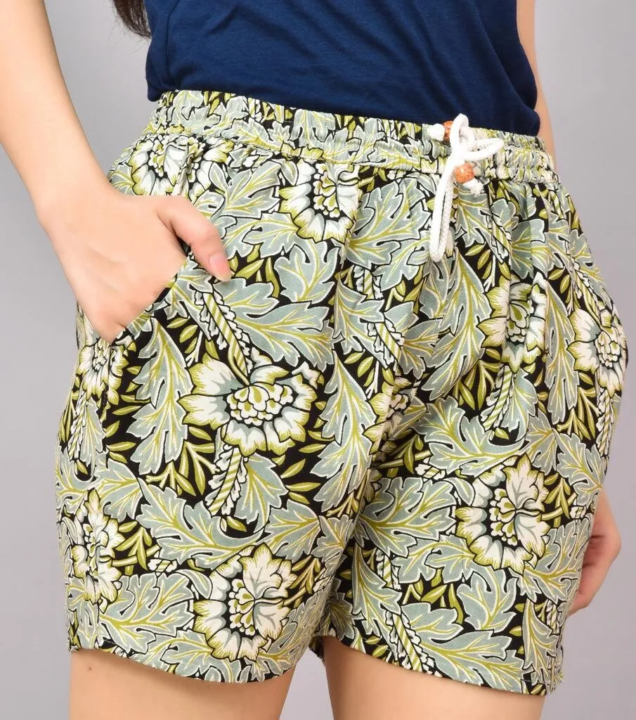 Floral Print Summer Shorts