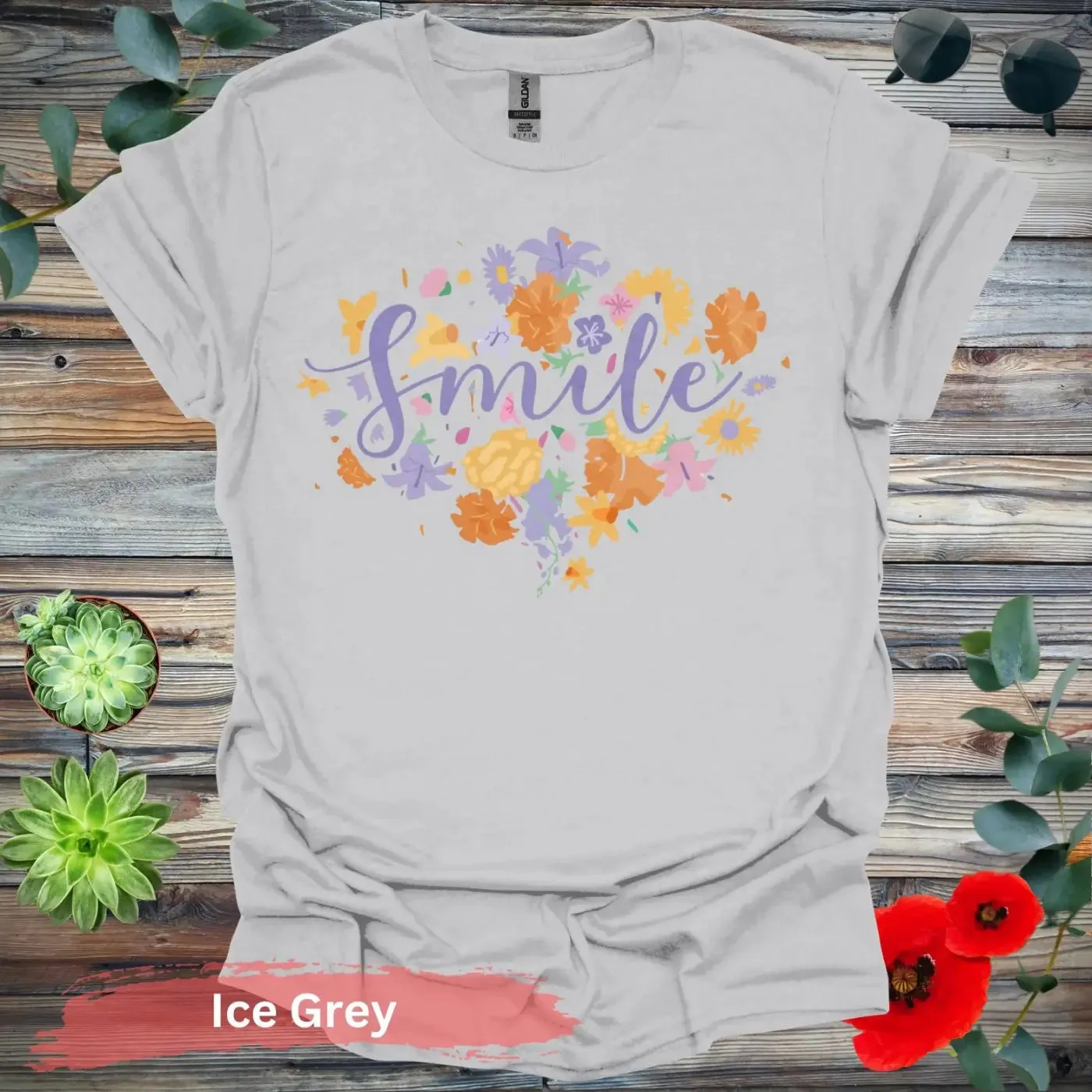 Floral Smile T-shirt