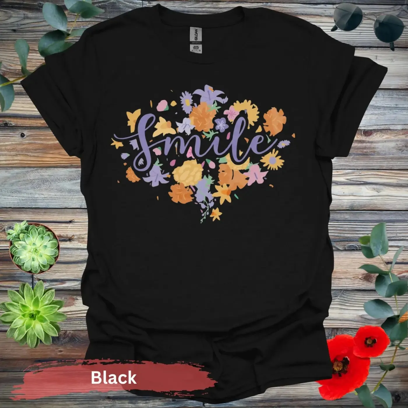 Floral Smile T-shirt