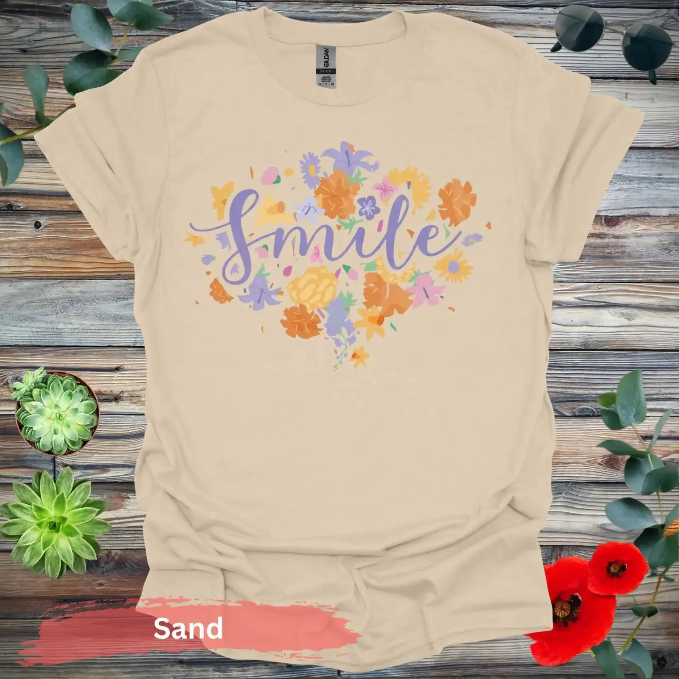 Floral Smile T-shirt