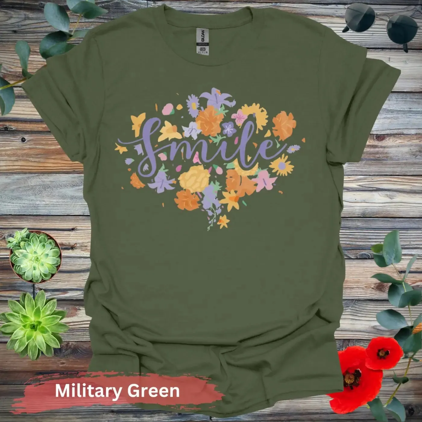 Floral Smile T-shirt