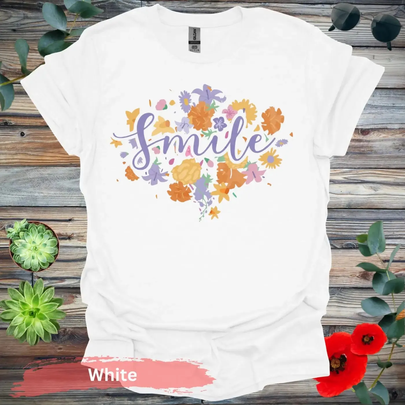 Floral Smile T-shirt