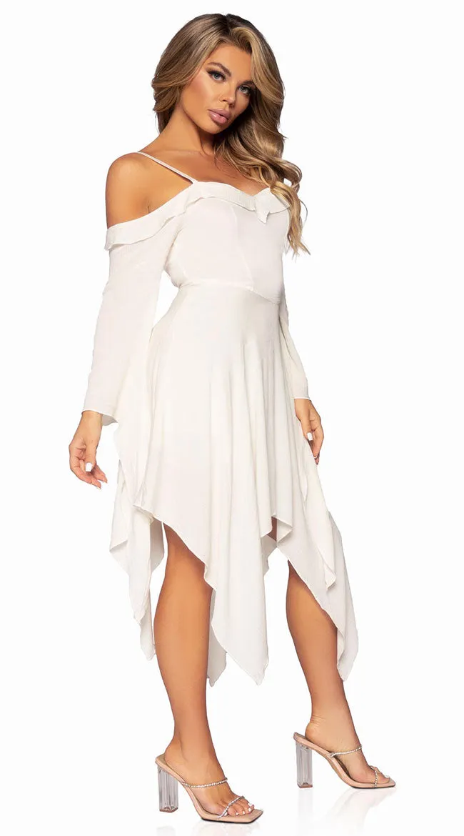 Flowing Gauze Peasant Dress