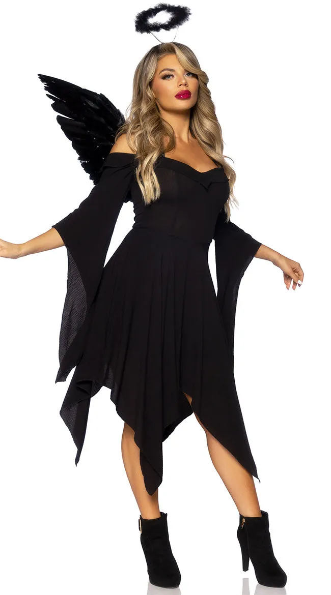 Flowing Gauze Peasant Dress