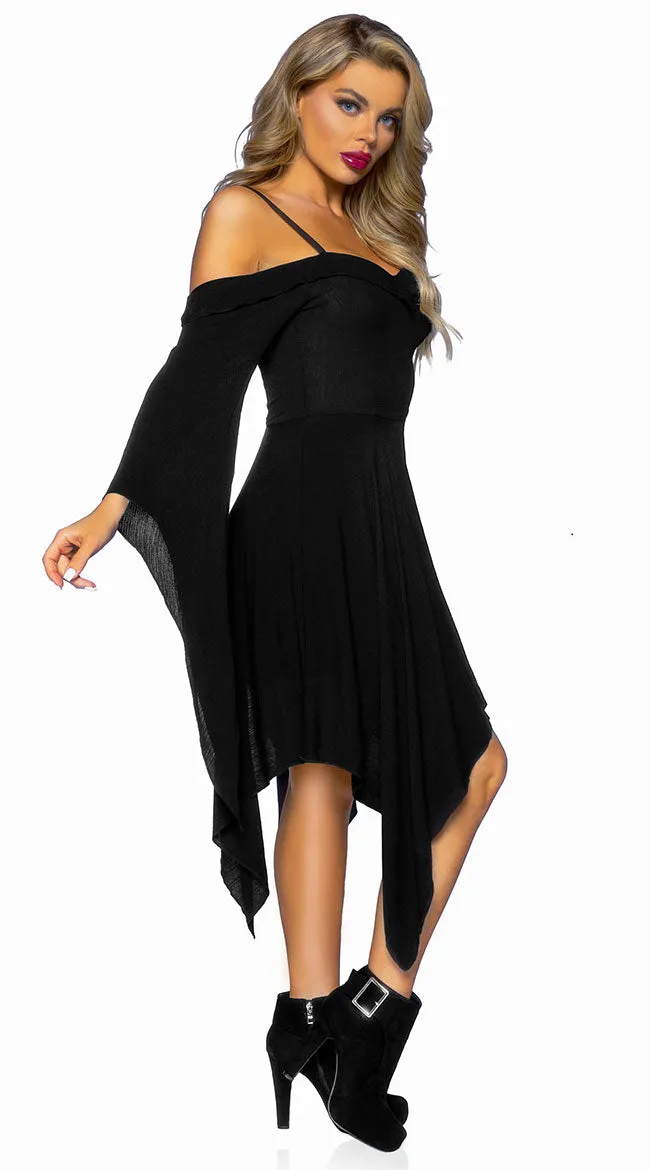 Flowing Gauze Peasant Dress
