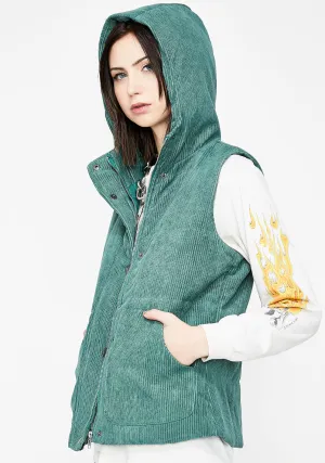 Forest Cool Grl Vibes Puffer Vest
