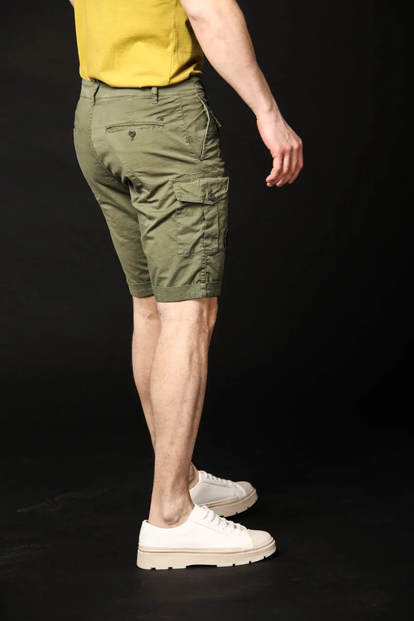 George bermuda cargo uomo limited edition in cotone stretch carrot fit ①