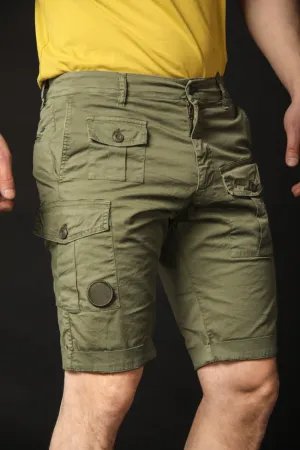 George bermuda cargo uomo limited edition in cotone stretch carrot fit ①
