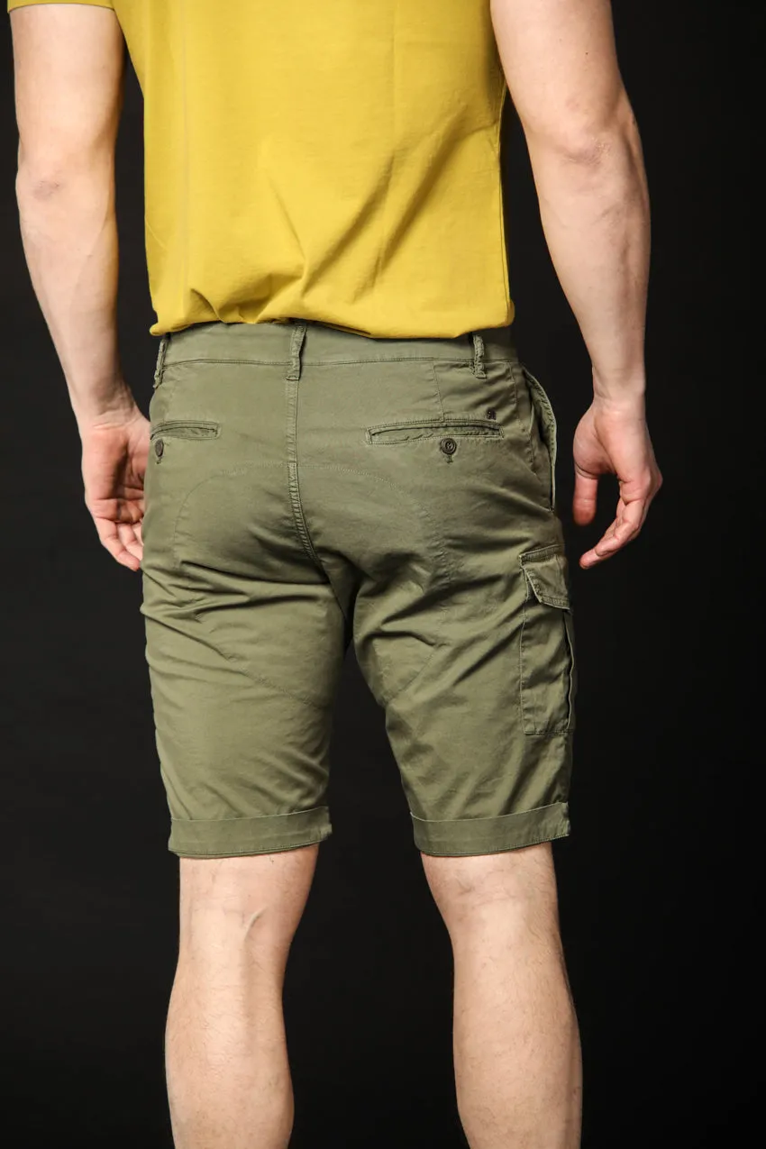 George bermuda cargo uomo limited edition in cotone stretch carrot fit ①