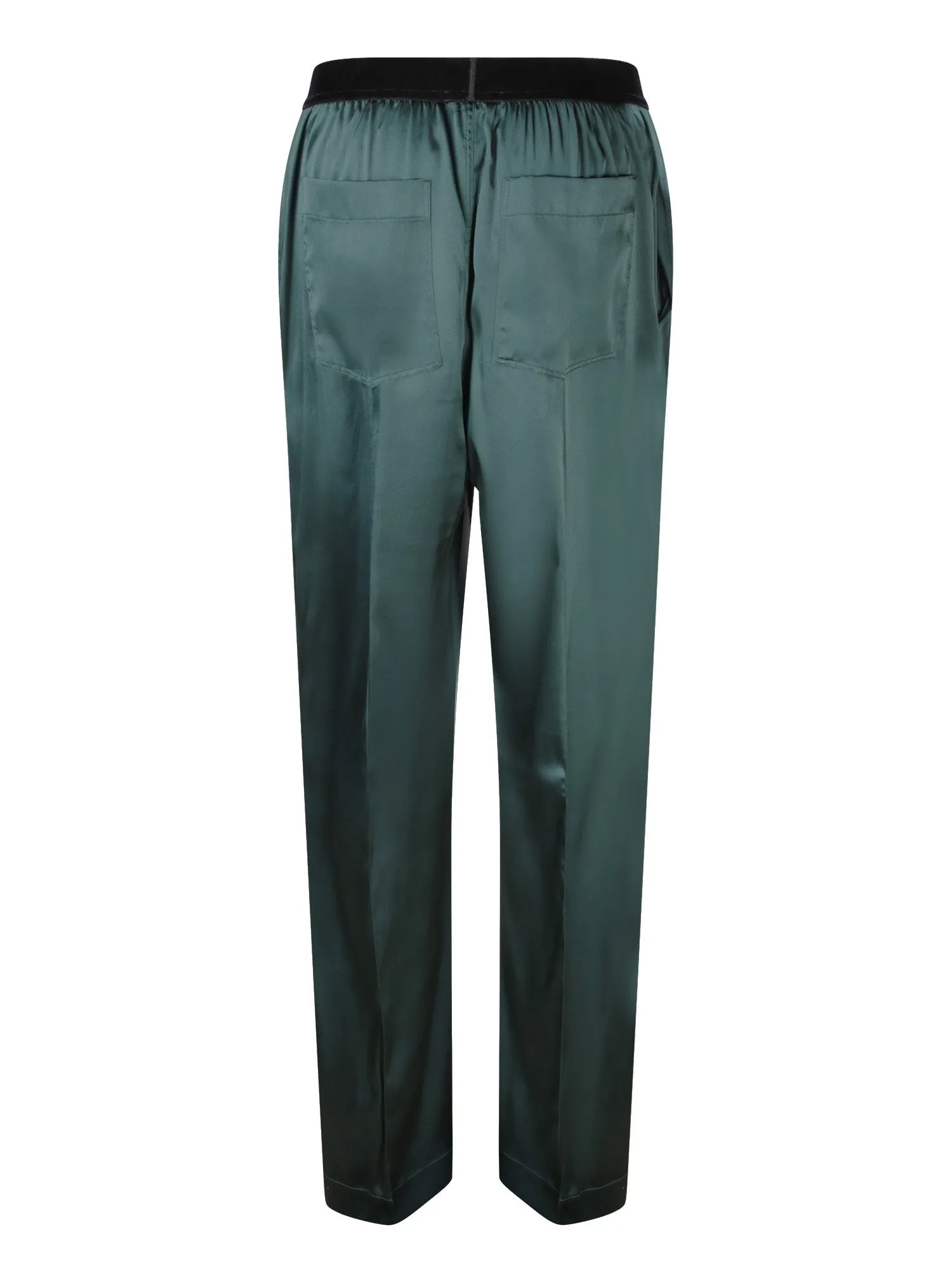 Green Silk Pants
