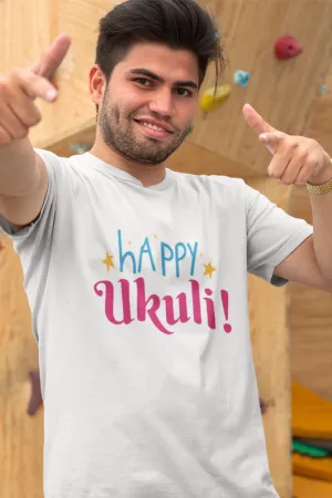 Happy Ukuli Holi T-shirt for men